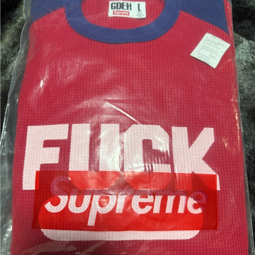 Supreme Red Long Sleeve Tee